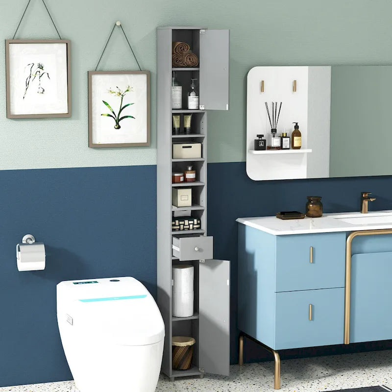 Mobile bagno alto e stretto con cassetto