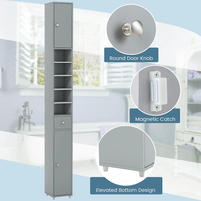 Mobile bagno alto e stretto con cassetto