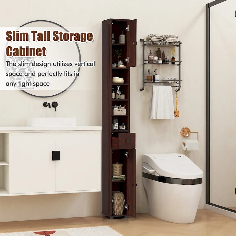 Mobile bagno alto e stretto con cassetto