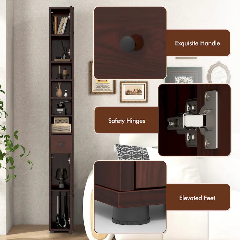 Mobile bagno alto e stretto con cassetto