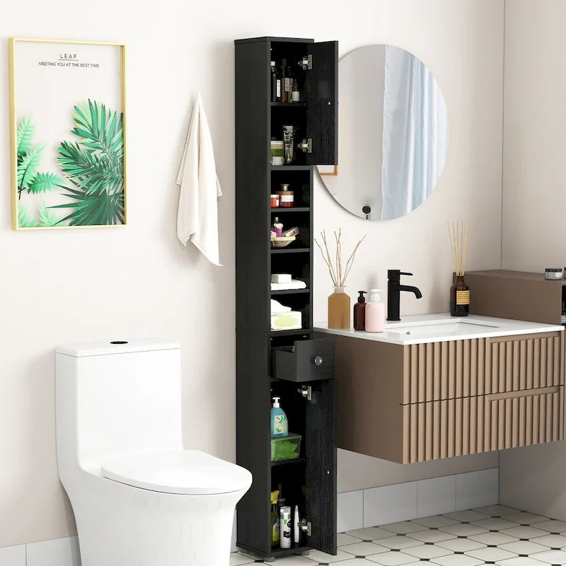 Mobile bagno alto e stretto con cassetto