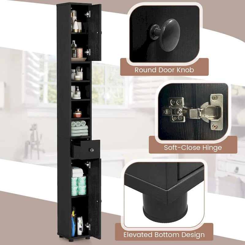 Mobile bagno alto e stretto con cassetto