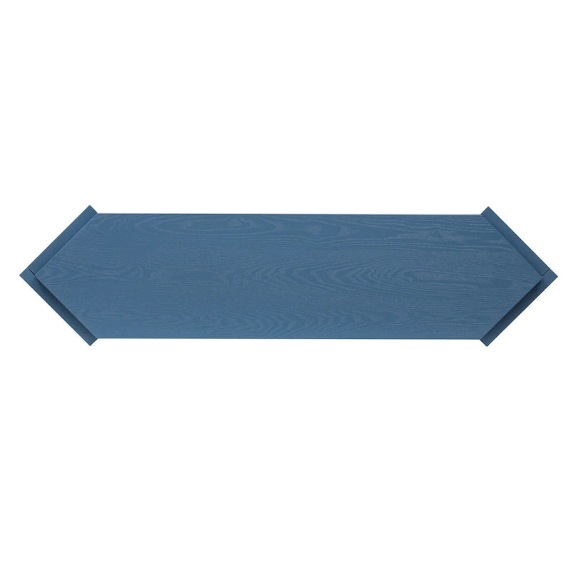 Consolle a forma di freccia Tavolino d'ingresso con ripiano aperto, Tavolino in rattan Tavolino d'accento per soggiorno corridoio