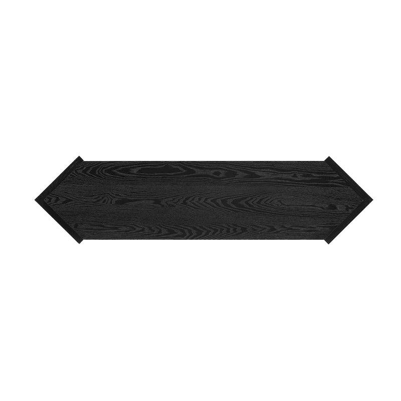 Consolle a forma di freccia Tavolino d'ingresso con ripiano aperto, Tavolino in rattan Tavolino d'accento per soggiorno corridoio