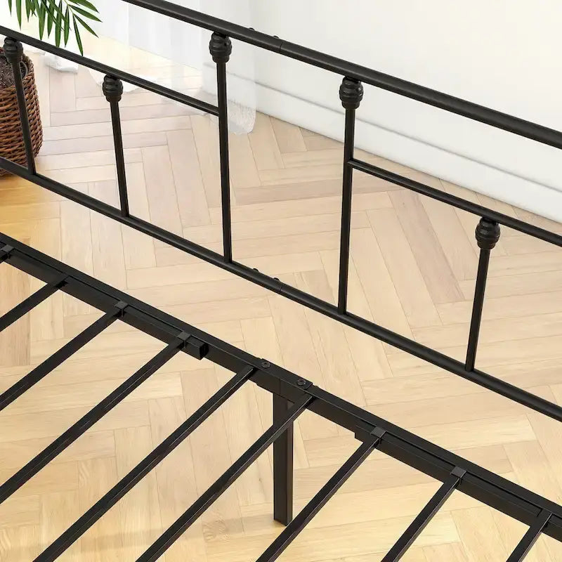 Daybed in metallo matrimoniale in stile moderno con letto estraibile per bambini o ospiti per la camera da letto