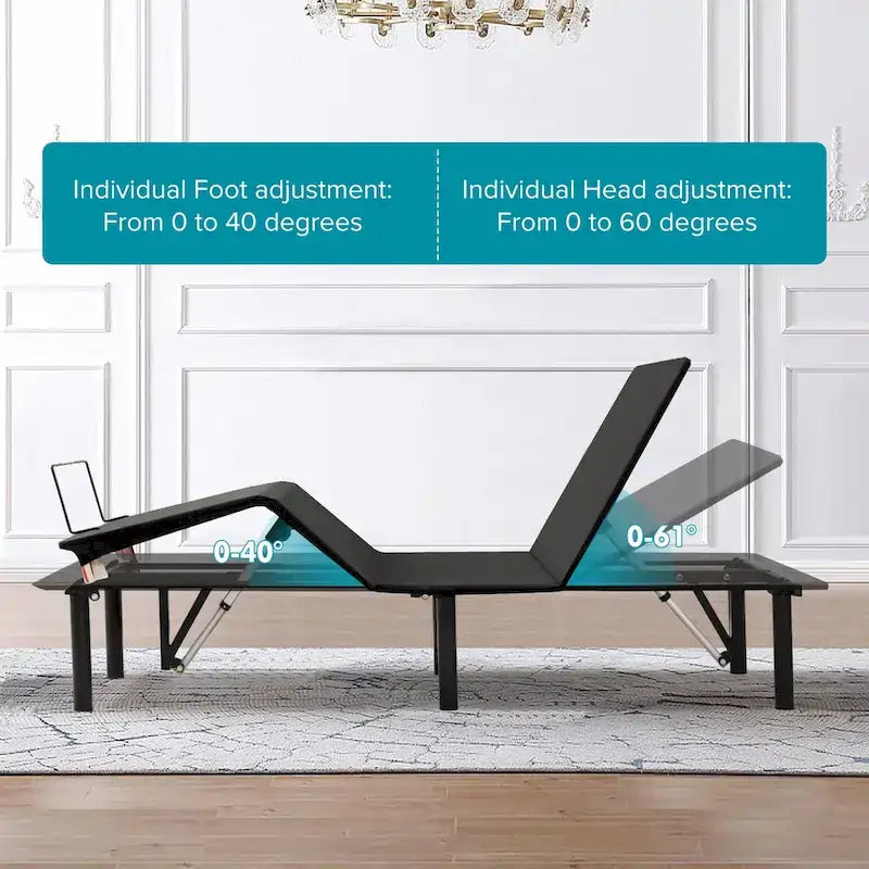 Base per letto regolabile King Size con inclinazione motorizzata
