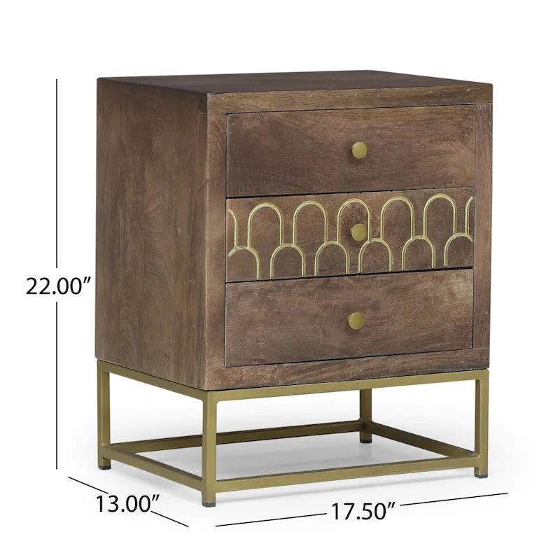 Comodino Moderno in Legno