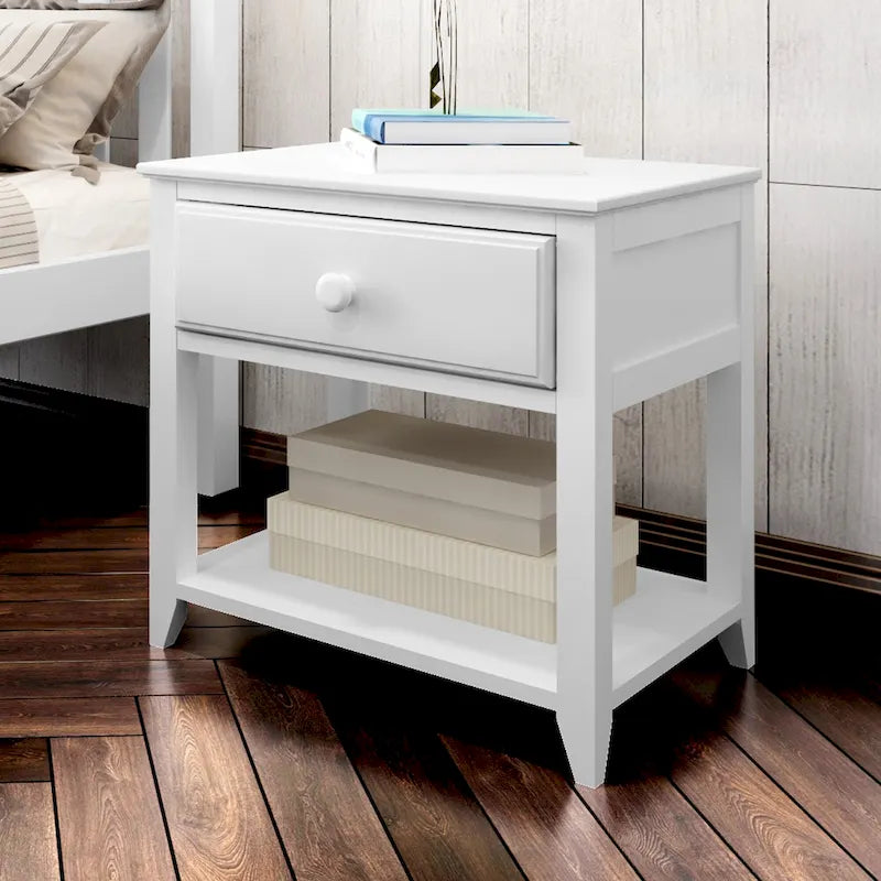 Comodino Plank and Beam con cassetto e ripiano