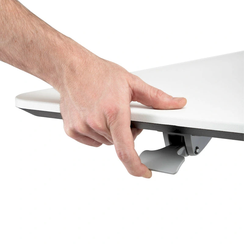 Carrello/scrivania mobile per laptop con altezza regolabile pneumaticamente, per lavorare sia seduti che in piedi