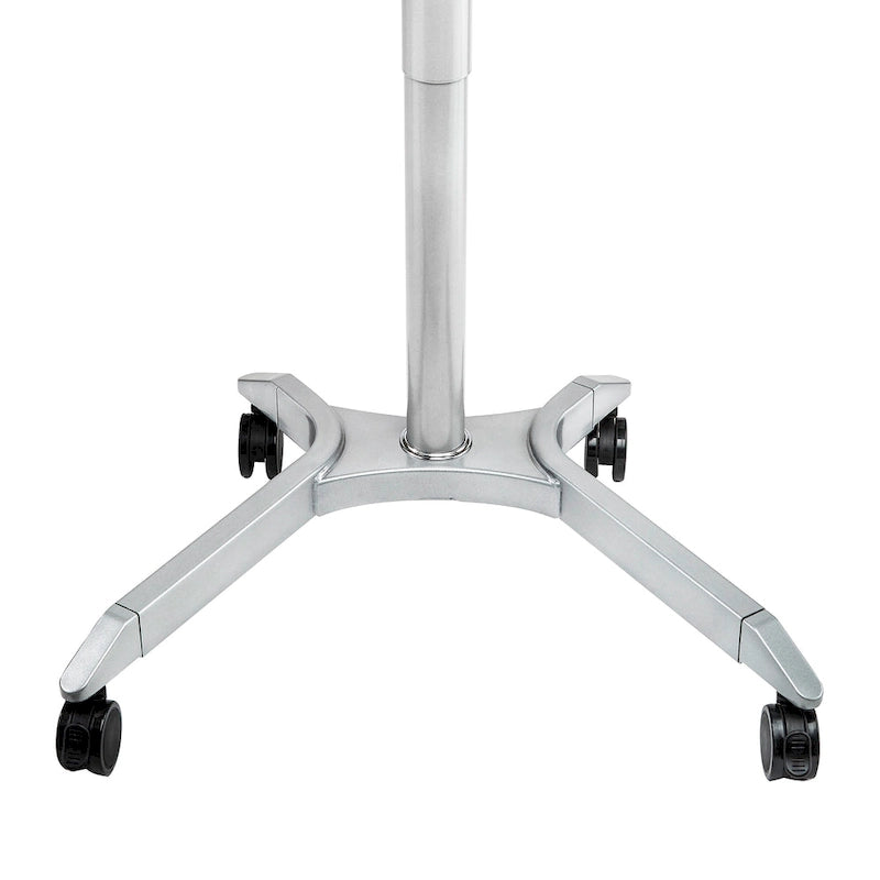Carrello/scrivania mobile per laptop con altezza regolabile pneumaticamente, per lavorare sia seduti che in piedi
