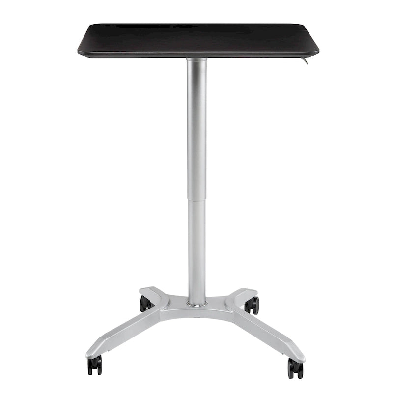 Carrello/scrivania mobile per laptop con altezza regolabile pneumaticamente, per lavorare sia seduti che in piedi