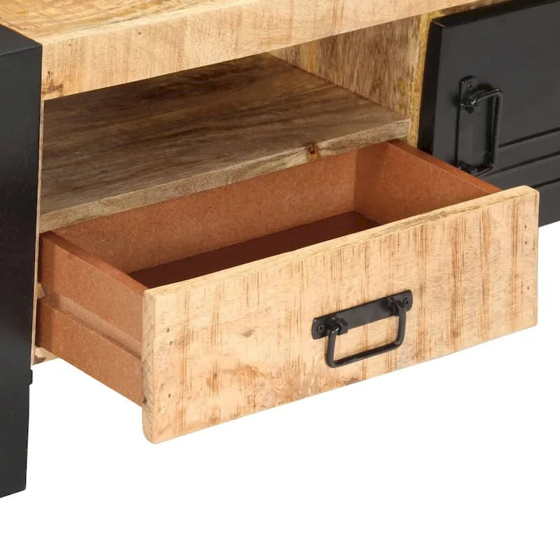 Tavolino da salotto in legno massello Tavolino d'appoggio laterale per divano