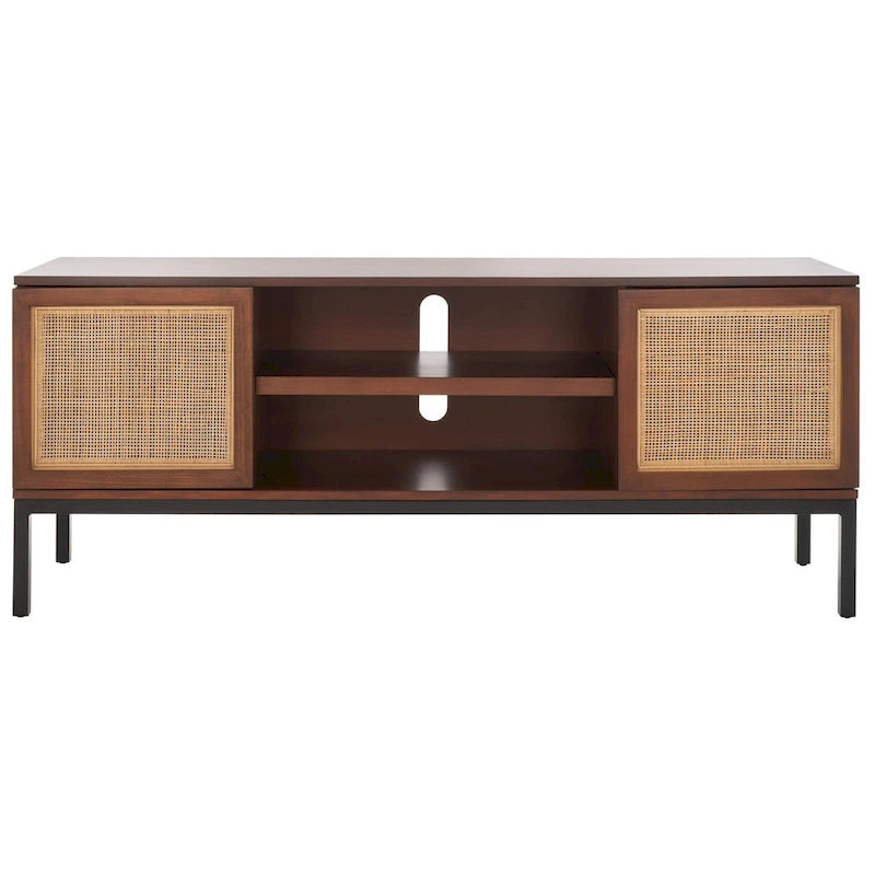 Mobile TV in Rattan a 1 Ripiano - 54L x 15P x 22A