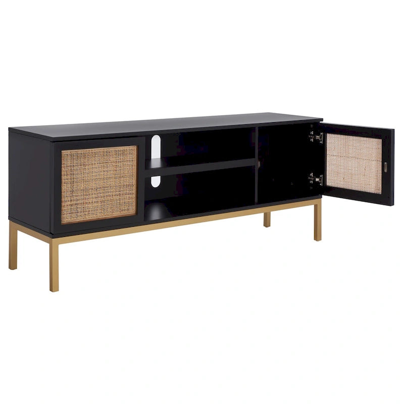 Mobile TV in Rattan a 1 Ripiano - 54L x 15P x 22A