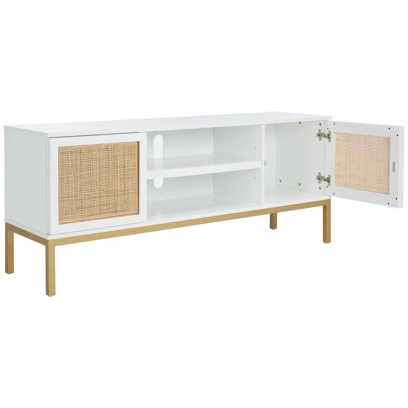 Mobile TV in Rattan a 1 Ripiano - 54L x 15P x 22A