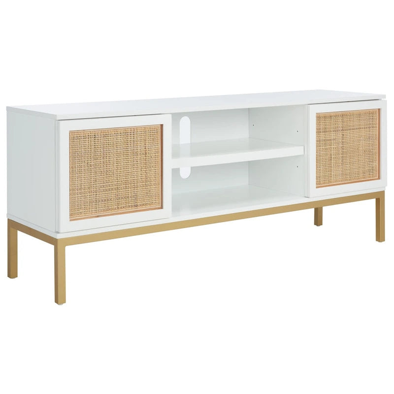Mobile TV in Rattan a 1 Ripiano - 54L x 15P x 22A