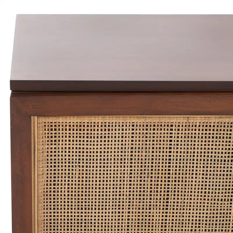 Mobile TV in Rattan a 1 Ripiano - 54L x 15P x 22A