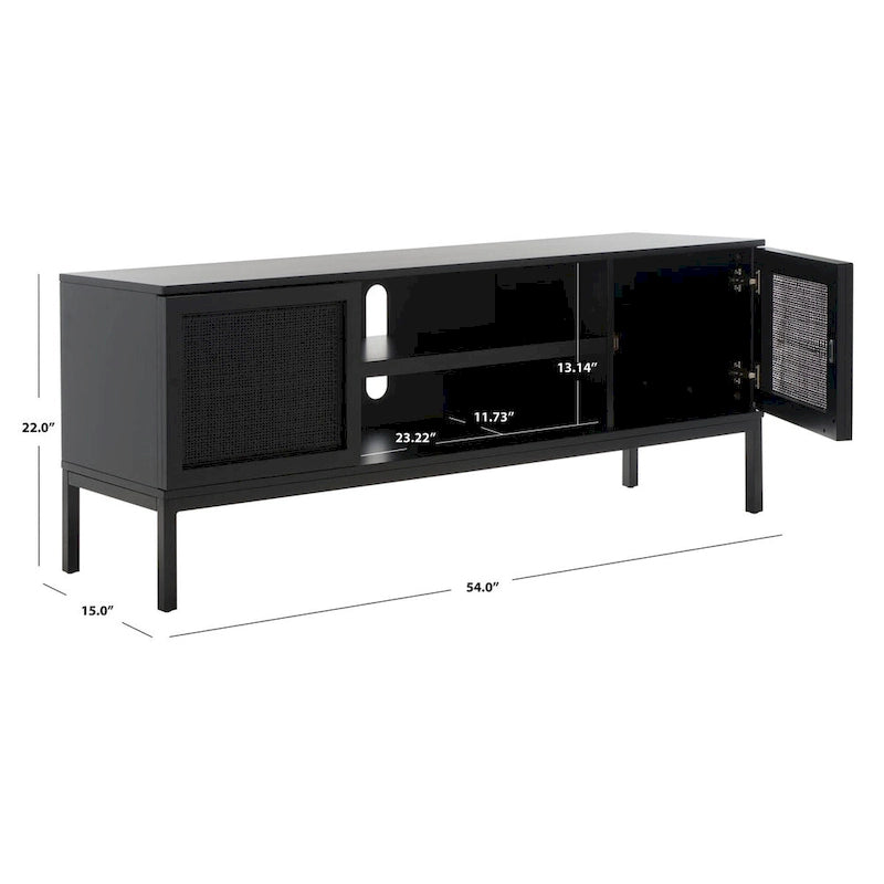 Mobile TV in Rattan a 1 Ripiano - 54L x 15P x 22A