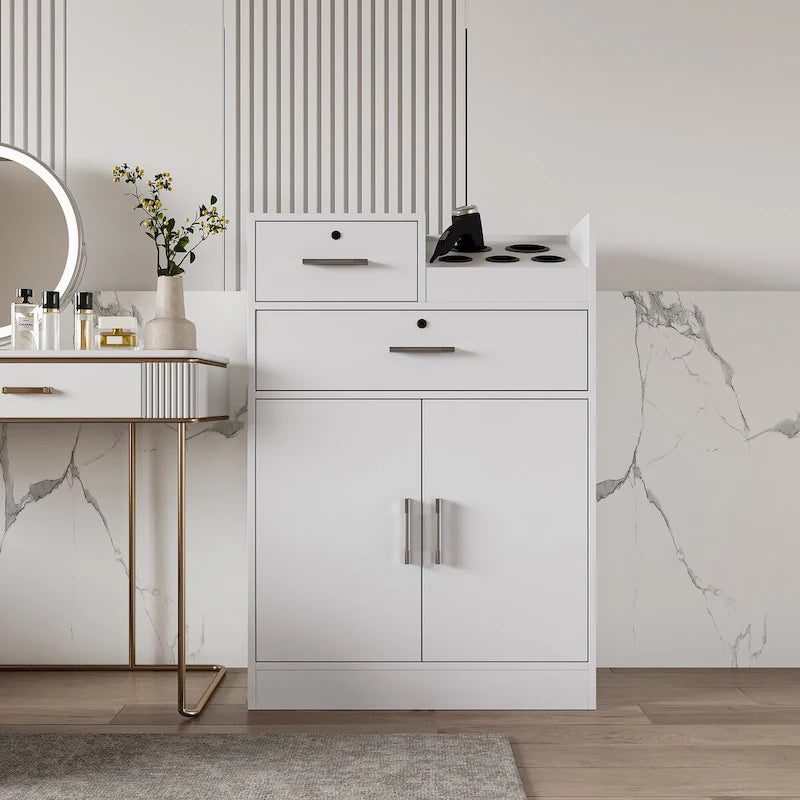 Mobiletto con serratura per salone di bellezza, porta asciugacapelli, cassetto per attrezzatura da parrucchiere