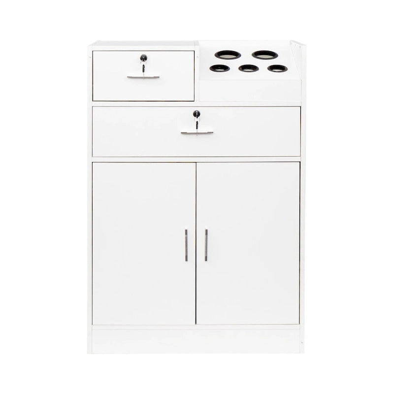 Mobiletto con serratura per salone di bellezza, porta asciugacapelli, cassetto per attrezzatura da parrucchiere
