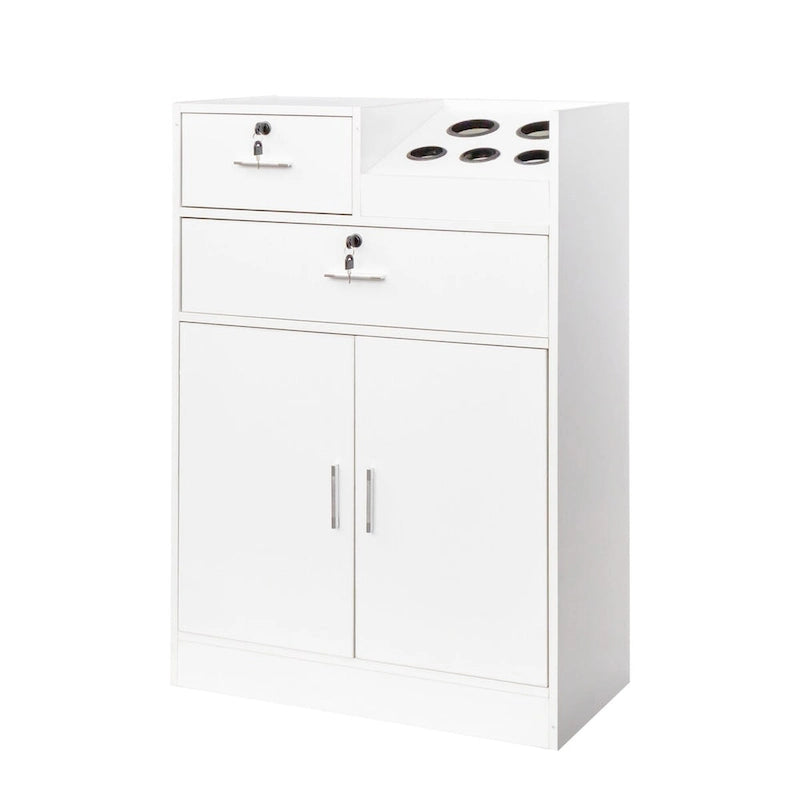 Mobiletto con serratura per salone di bellezza, porta asciugacapelli, cassetto per attrezzatura da parrucchiere