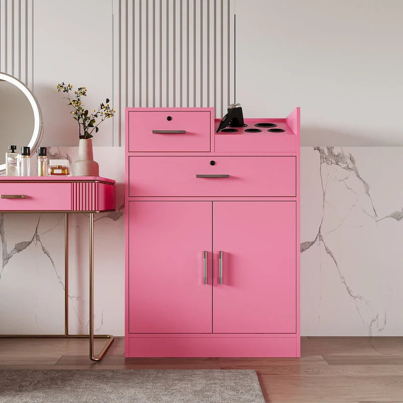 Mobiletto con serratura per salone di bellezza, porta asciugacapelli, cassetto per attrezzatura da parrucchiere
