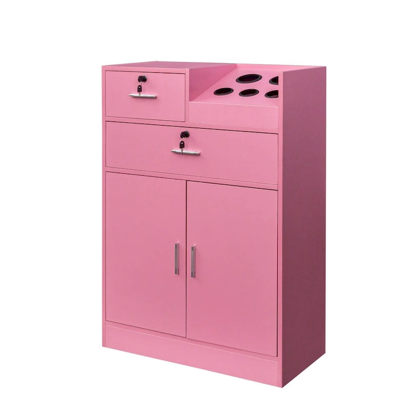 Mobiletto con serratura per salone di bellezza, porta asciugacapelli, cassetto per attrezzatura da parrucchiere