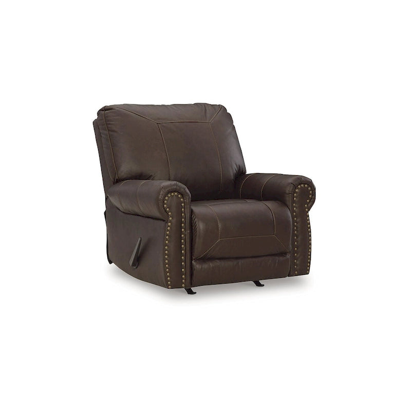 Poltrona reclinabile Colleton marrone scuro