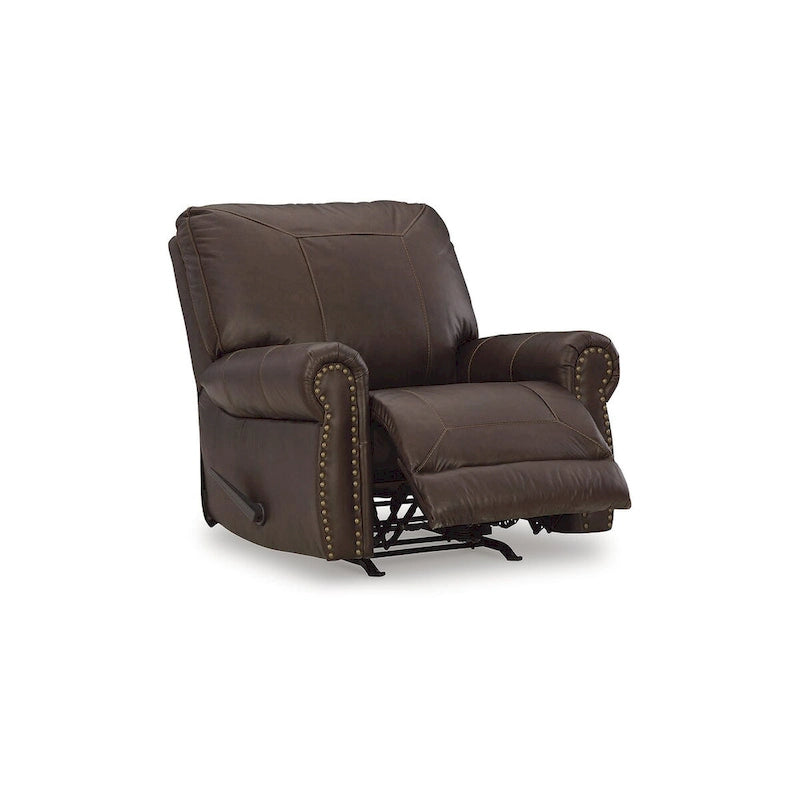 Poltrona reclinabile Colleton marrone scuro