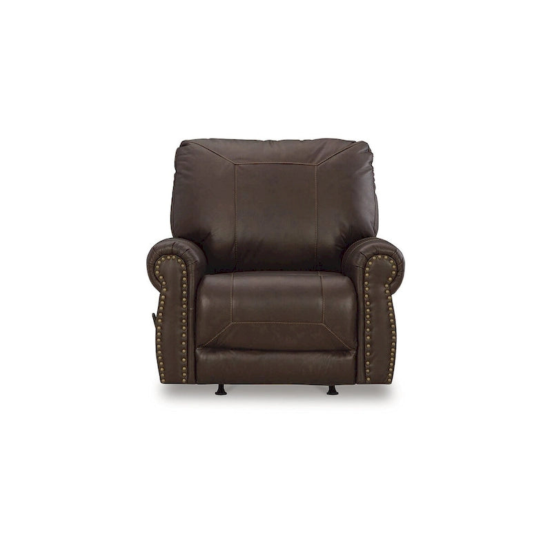 Poltrona reclinabile Colleton marrone scuro