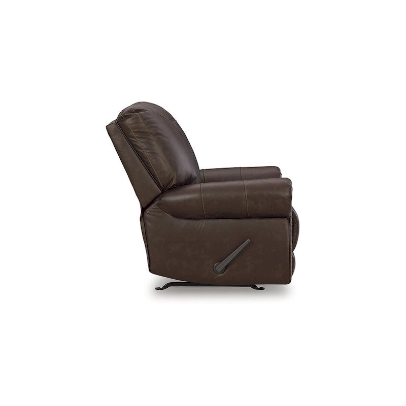 Poltrona reclinabile Colleton marrone scuro