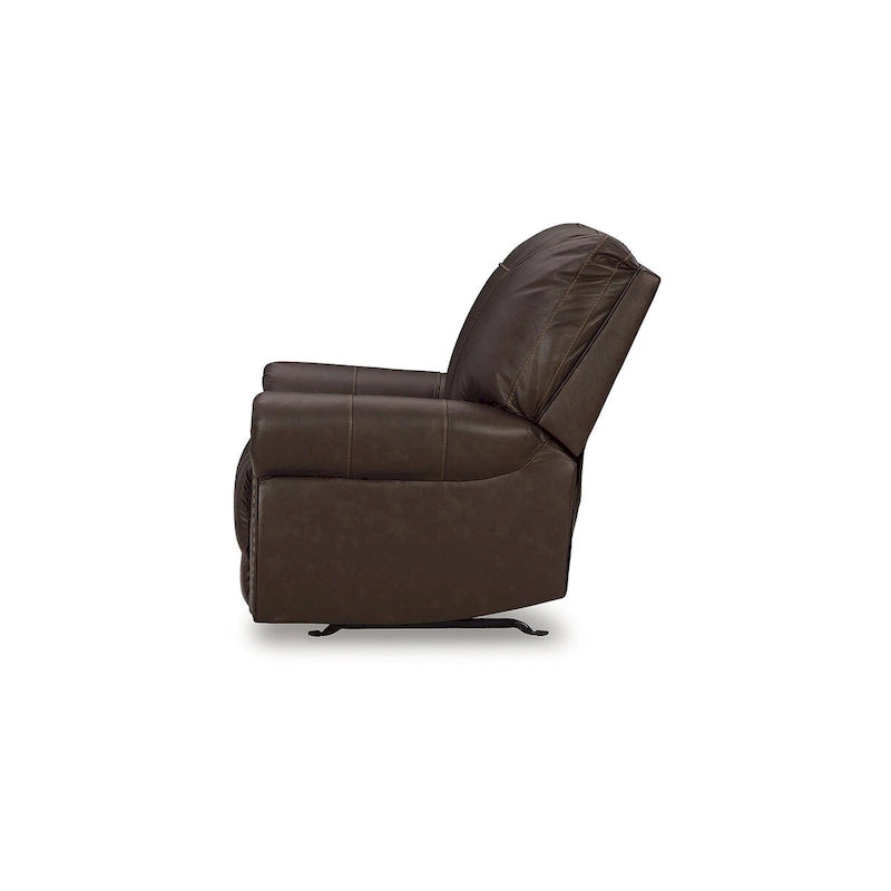 Poltrona reclinabile Colleton marrone scuro
