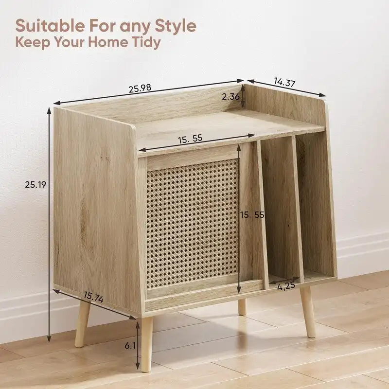 Mobile portadischi grande - 39,9 D x 66 L x 64 A cm