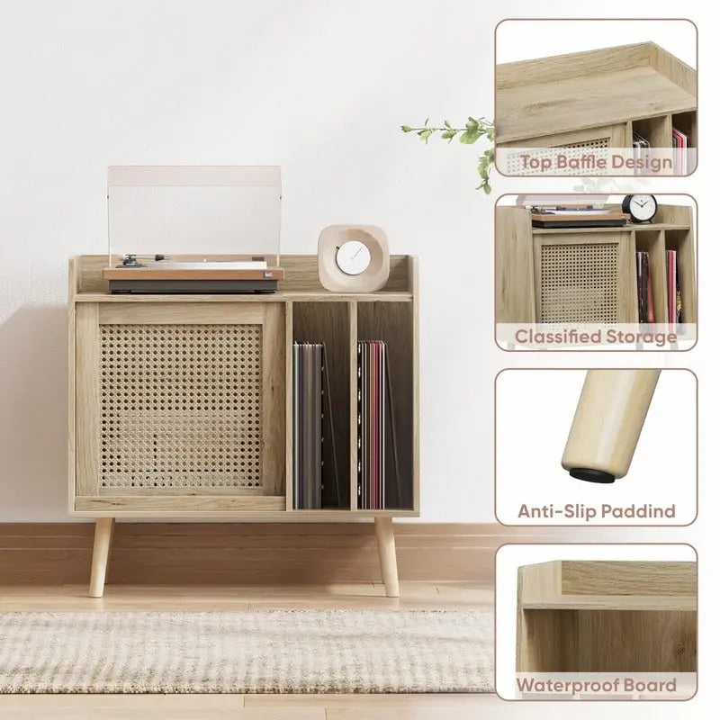 Mobile portadischi grande - 39,9 D x 66 L x 64 A cm