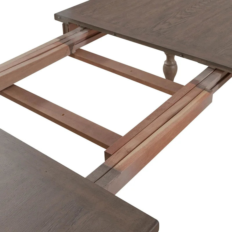 Tavolo da pranzo rettangolare con gambe color tortora polveroso